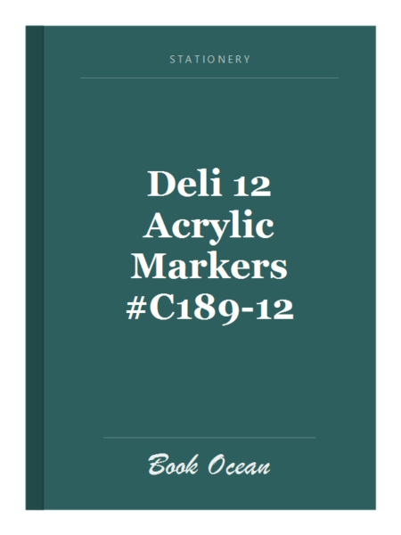 Deli 12 Acrylic Markers #C189-12