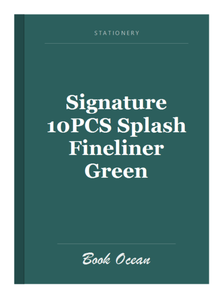 Signature 10PCS Splash Fineliner Green