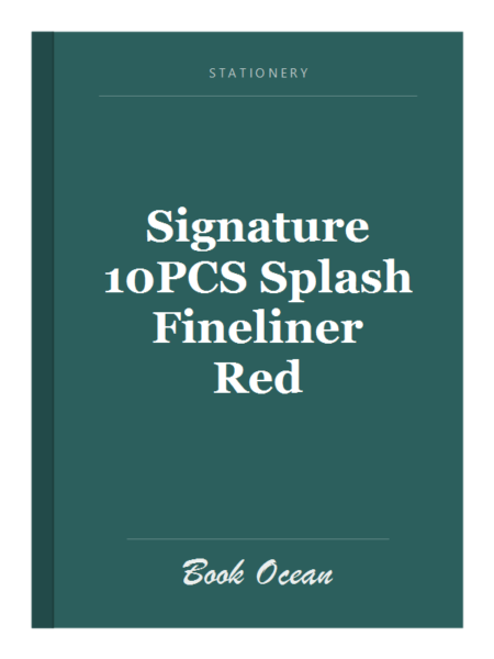 Signature 10PCS Splash Fineliner Red