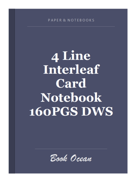 4 Line Interleaf Card Notebook 160PGS DWS