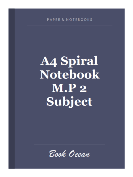 A4 Spiral Notebook M.P 2 Subject