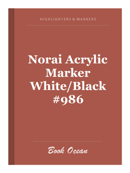 Norai Acrylic Marker White/Black #986