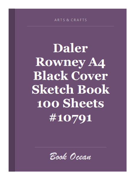 Daler Rowney A4 Black Cover Sketch Book 100 Sheets #10791