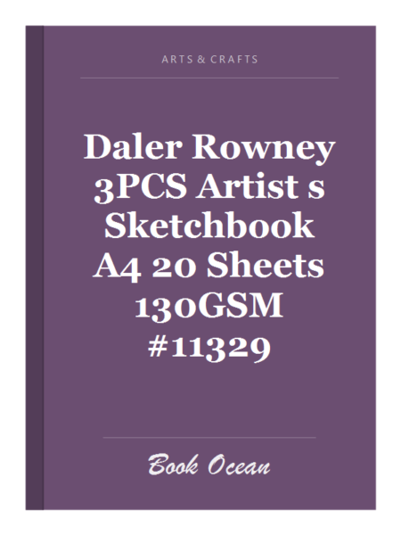 Daler Rowney 3PCS Artist s Sketchbook A4 20 Sheets 130GSM #11329