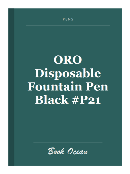 ORO Disposable Fountain Pen Black #P21
