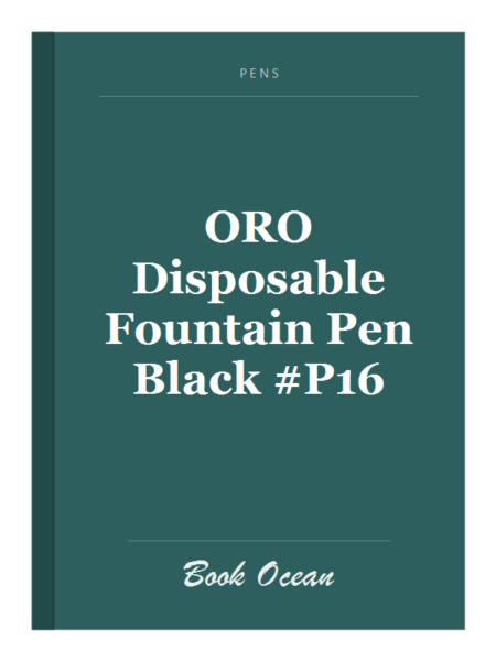 ORO Disposable Fountain Pen Black #P16