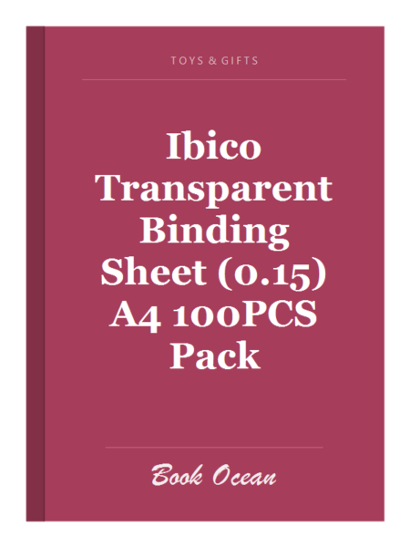 Ibico Transparent Binding Sheet (0.15) A4 100PCS Pack