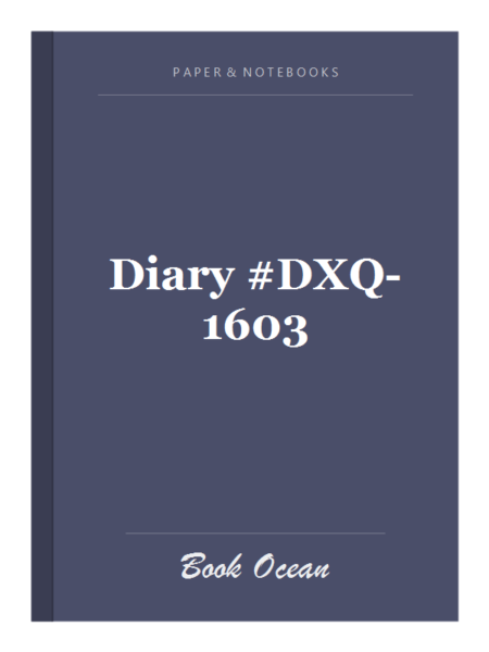 Diary #DXQ-1603