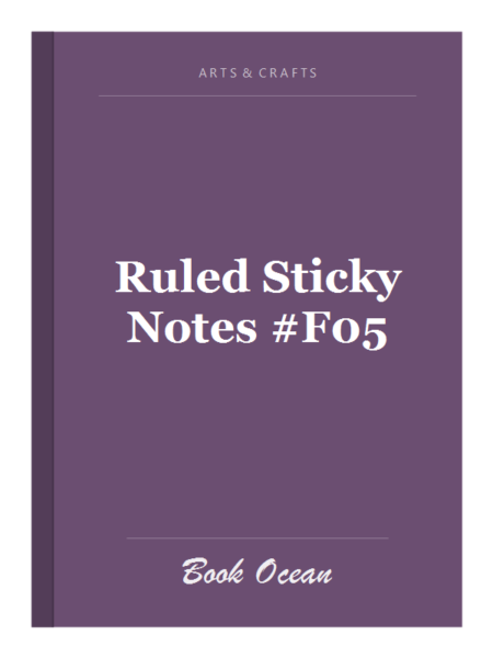 Ruled Sticky Notes #F05