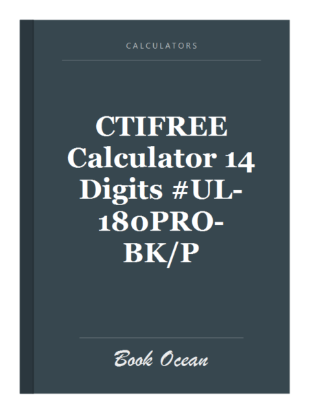 CTIFREE Calculator 14 Digits #UL-180PRO-BK/P