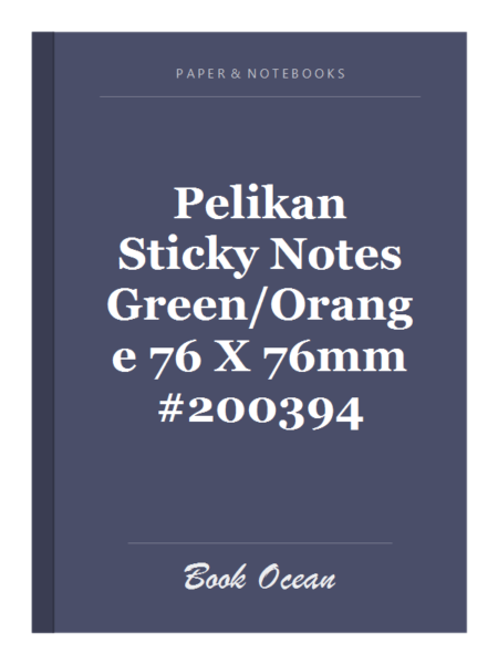 Pelikan Sticky Notes Green/Orange 76 X 76mm #200394