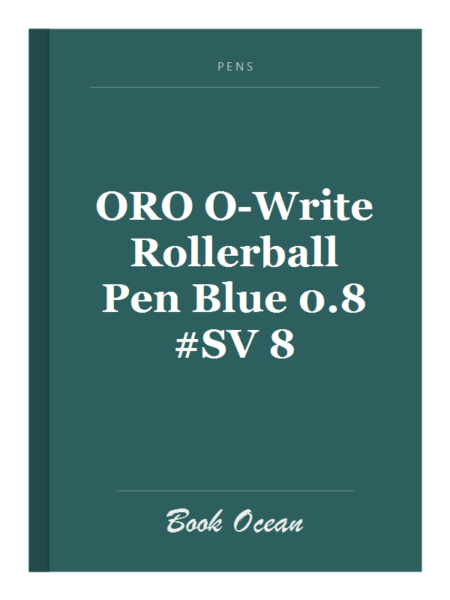 ORO O-Write Rollerball Pen Blue 0.8 #SV 8