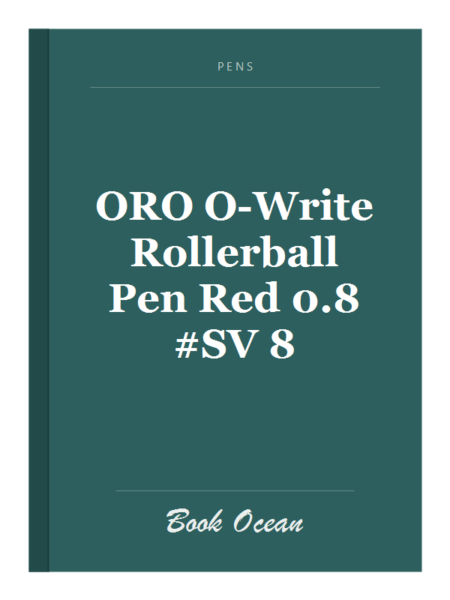 ORO O-Write Rollerball Pen Red 0.8 #SV 8