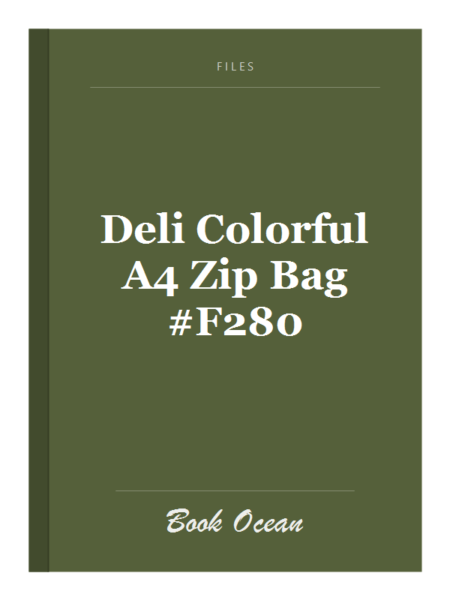 Deli Colorful A4 Zip Bag #F280