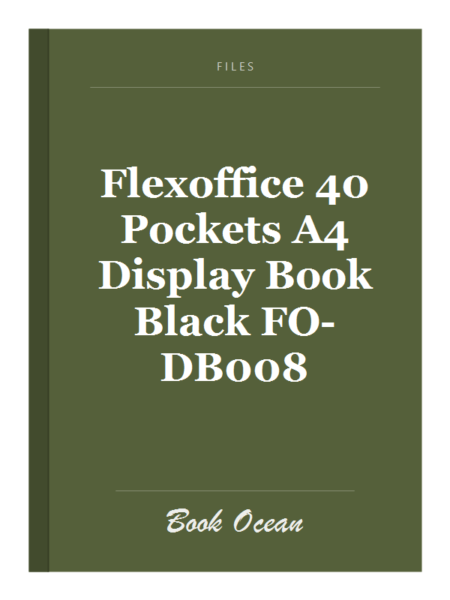 Flexoffice 40 Pockets A4 Display Book Black FO-DB008