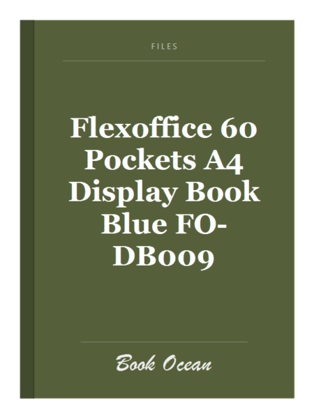 Flexoffice 60 Pockets A4 Display Book Blue FO-DB009