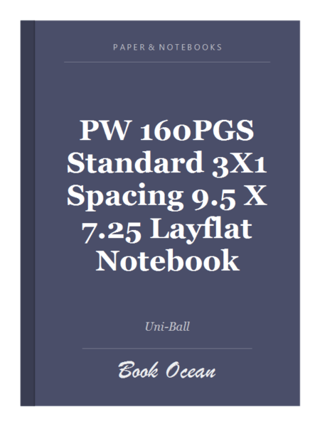 PW 160PGS Standard 3X1 Spacing 9.5 X 7.25 Layflat Notebook