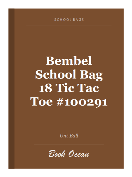 Bembel School Bag 18 Tic Tac Toe #100291