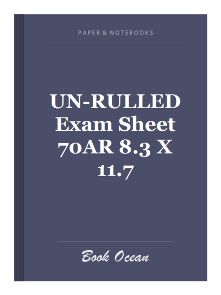 UN-RULLED Exam Sheet 70AR 8.3 X 11.7