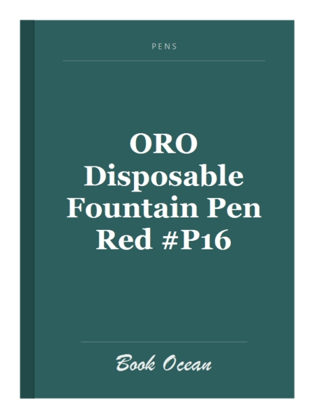 ORO Disposable Fountain Pen Red #P16