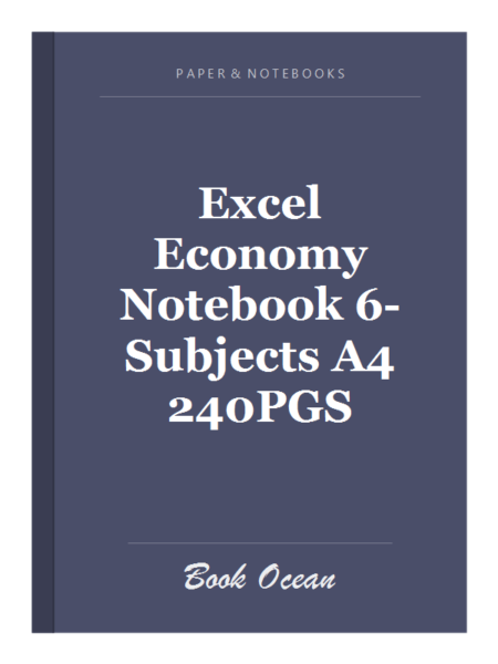 Excel Economy Notebook 6-Subjects A4 240PGS