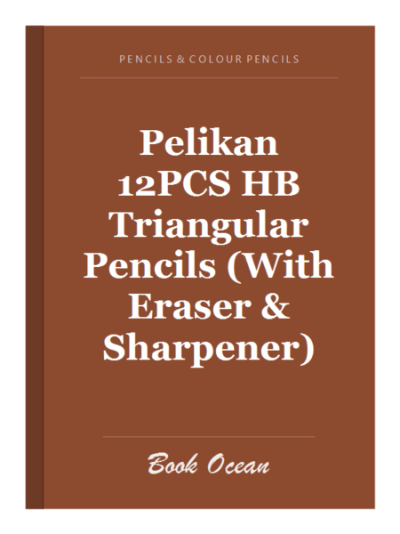 Pelikan  12PCS HB Triangular Pencils (With Eraser & Sharpener)