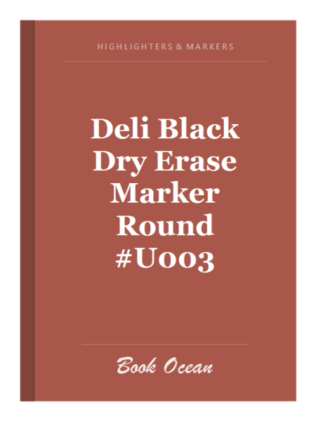 Deli Black Dry Erase Marker Round #U003