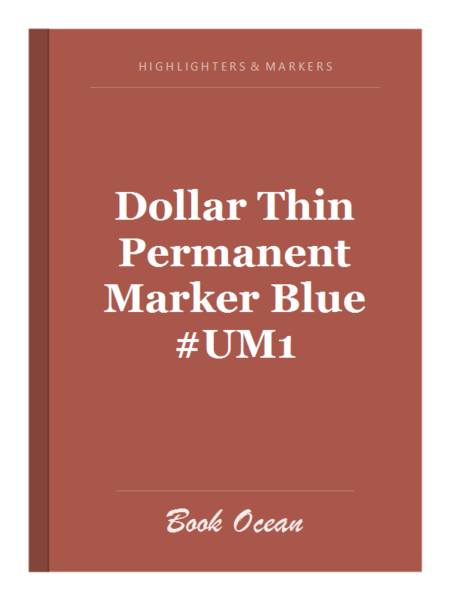 Dollar Thin Permanent Marker Blue #UM1
