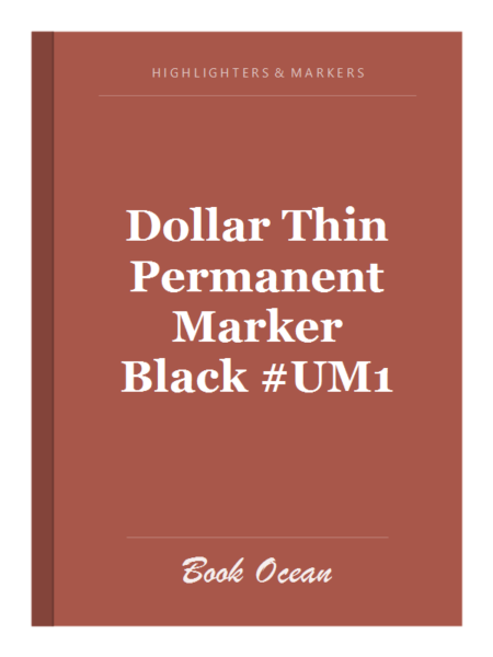 Dollar Thin Permanent Marker Black #UM1