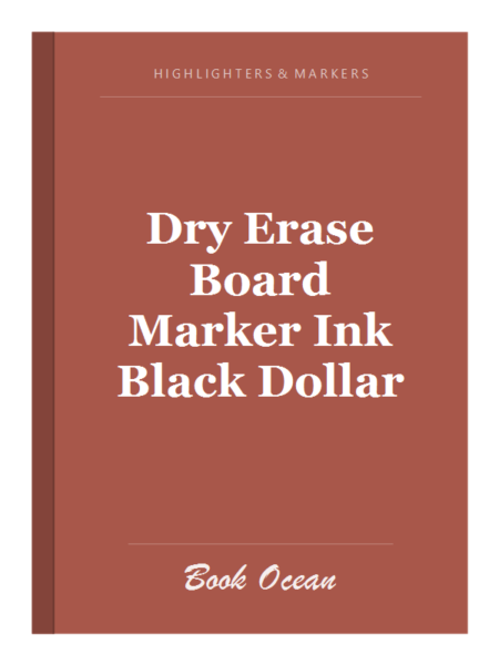Dry Erase Board Marker Ink Black Dollar
