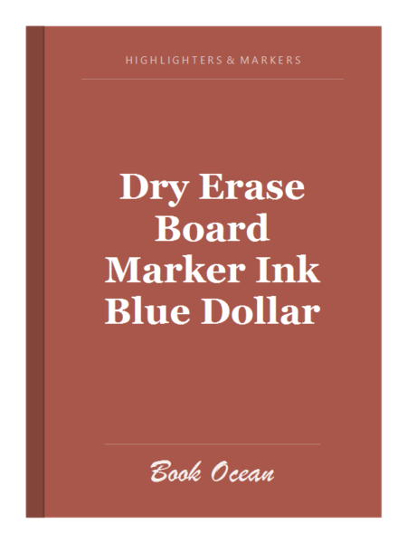 Dry Erase Board Marker Ink Blue Dollar