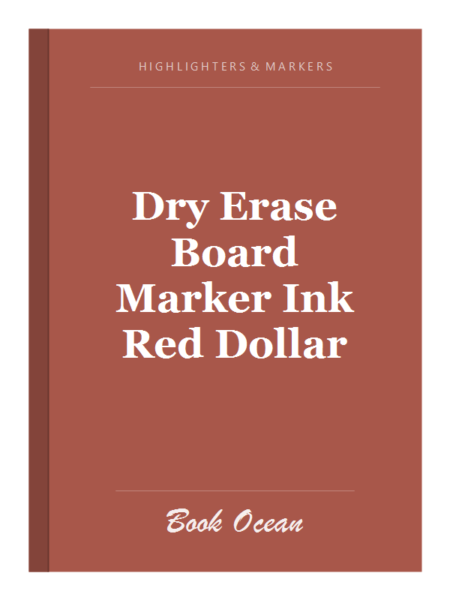Dry Erase Board Marker Ink Red Dollar