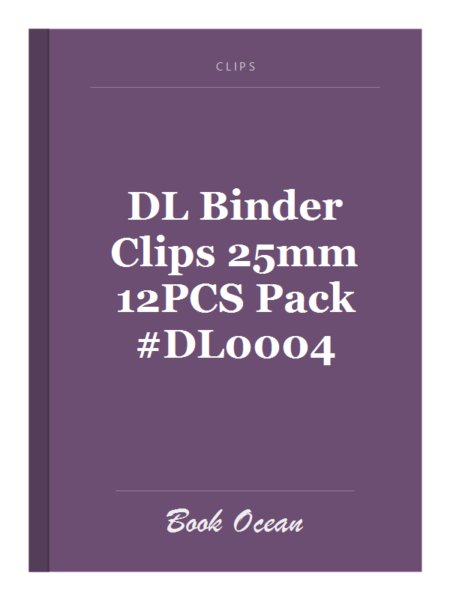 DL Binder Clips 25mm 12PCS Pack #DL0004