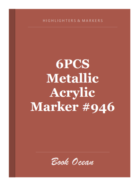 6PCS Metallic Acrylic Marker #946