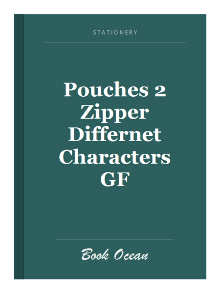 Pouches 2 Zipper Differnet Characters GF