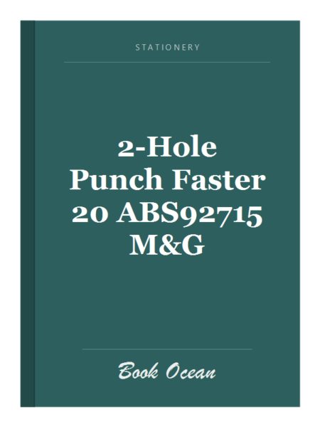 2-Hole Punch Faster 20 ABS92715 M&G