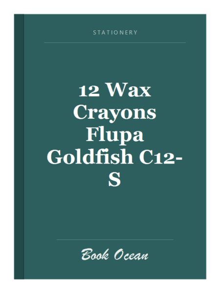 12 Wax Crayons Flupa Goldfish C12-S