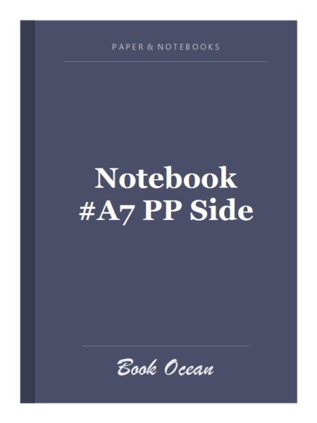 Notebook #A7 PP Side
