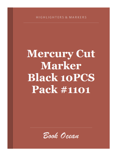 Mercury Cut Marker Black 10PCS Pack #1101