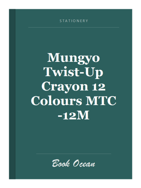 Mungyo Twist-Up Crayon 12 Colours MTC-12M