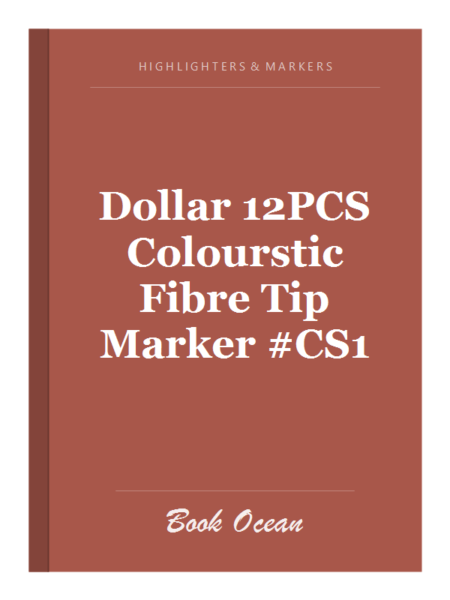 Dollar 12PCS Colourstic Fibre Tip Marker #CS1