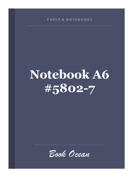Notebook A6 #5802-7