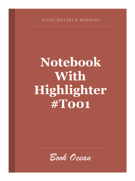 Notebook With Highlighter #T001