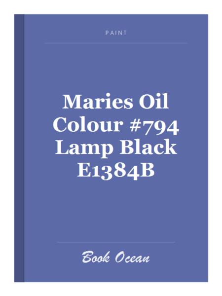 Maries Oil Colour #794 Lamp Black E1384B