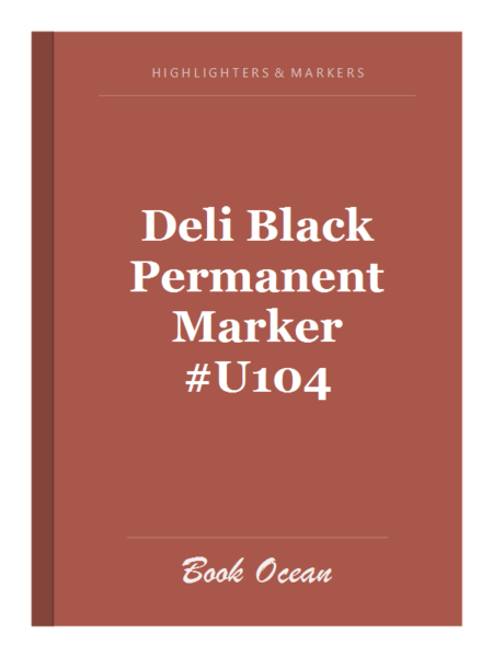 Deli Black Permanent Marker #U104