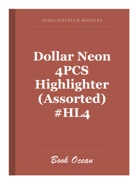 Dollar Neon 4PCS Highlighter (Assorted) #HL4