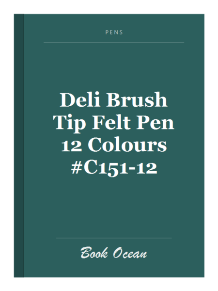 Deli Brush Tip Felt Pen 12 Colours #C151-12