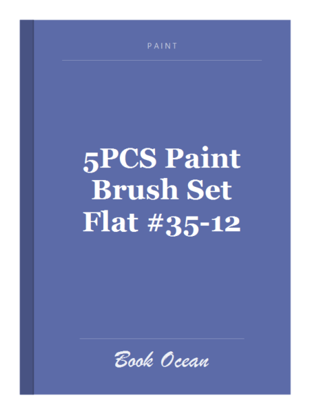 5PCS Paint Brush Set Flat #35-12