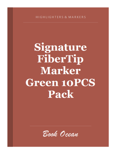 Signature FiberTip Marker Green 10PCS Pack