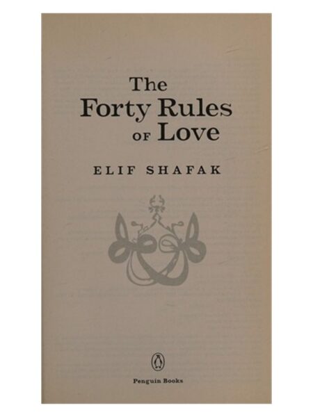 The Forty Rules of Love By Elif Shafak
